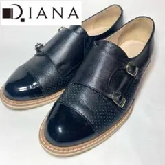 DIANA ダイアナ ダブルモンク ドレスシューズ ローファー 22cm