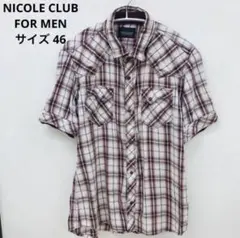 ニコルクラブフォーメン 半袖 シャツ メンズ　C138