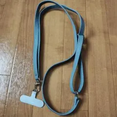 LEPLUS スマートフォン ショルダーストラップ レザータイプ グレー