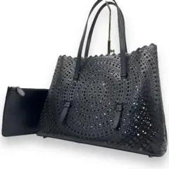 H61 限定7/26まで　ALAiA トートバッグ　ハンドバッグ　ハラコ　極美品 H61 限定7/26まで ALAiA トートバッグ ハンドバッグ ハラコ 極美