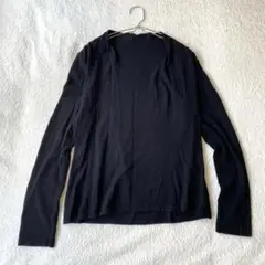 【セシオセラ】カットソー Uネック 長袖 無地 シンプル M