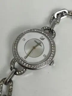 電池交換済み スワロフスキー SWAROVSKI 腕時計 チェーン ブレスレット