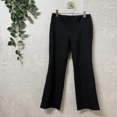 LES MUES Femme スラックス パンツ 黒 AOKI シンプル 春夏