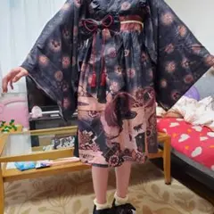 着物風ワンピース