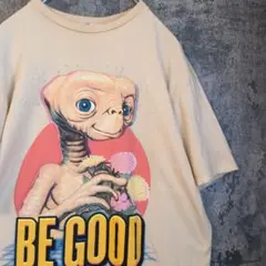 レトロ映画　ET　ムービーTシャツ　ビッグプリント　かわいい　H&M