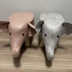 未使用　オットマン　椅子　象　セット