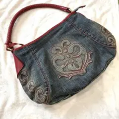 Le Grazie ルグラッチェ デニム ワンショルダーバッグ ヨーロピアン刺繍