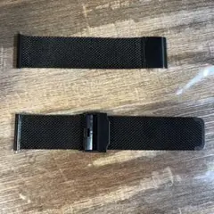腕時計ベルト　ステンレスブラック　21mm