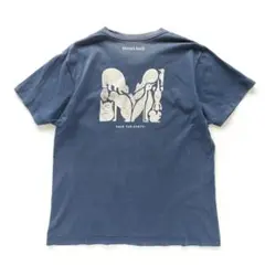 モンベル SAVE THE EART バックプリント Tシャツ ネイビー【Ｌ】