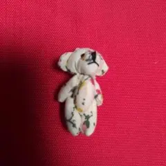 とっても小さな花柄クマのぬいぐるみ3cm