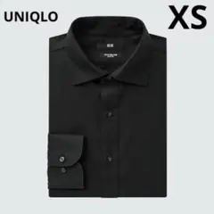 UNIQLO スーパーノンアイロンスリムフィットシャツ ブラック
