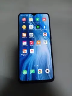 oppo reno A　シムフリースマートフォン本体 黒UQモバイル楽天モバイル