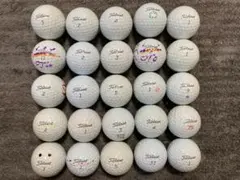タイトリスト PRO V1　ロストボール 25個　ゴルフボール　ホワイト③