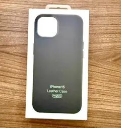 【即日発送】MagSafe対応レザーケースiPhone 15 Proブラック