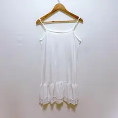☆【極美品】 HusHush (3/L) インナー キャミワンピ ホワイト