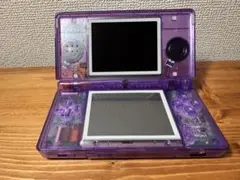 [美品] Nintendo DS Lite クリアパープル 本体 充電器付