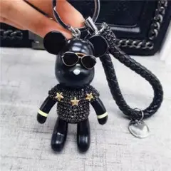 サングラス ベアブリック スター キーホルダー バッグチャーム 新品　プレゼント