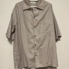 LIDNM オープンカラーシャツ　ベージュ　Mサイズ