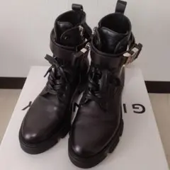 GIVENCHY Terra 4Gバックルレザーショートブーツ 41