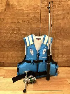 子供用フィッシングベストとロッドリールセット