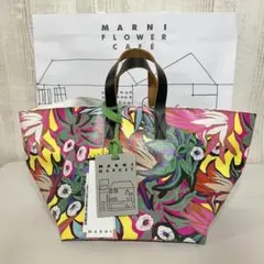 新品 MARNI マルニ 舟形トートバッグ PVC 撥水 防水 ビーチバッグ