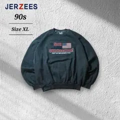 90sJERZEESジャージーズスウェットトレーナーフェードスミクロ雰囲気系XL