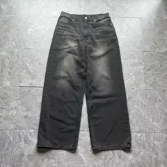 archive buggy black denim pants y2k