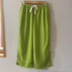 ビームスボーイ★リネンソリッドイージーパンツ22SSライム　p2501