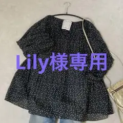 極美品 ビアズリー　ドット　ランダムプリーツブラウス 再お値下げ