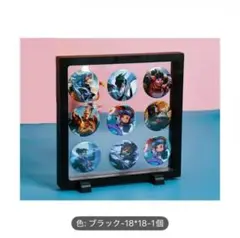 缶バッジ　ディスプレイ　推し活　ブラック