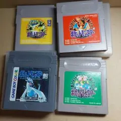 GB ポケットモンスター赤⭐緑⭐銀⭐ピカチュウ4個まとめ売り　ゲームボーイ