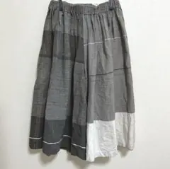 Tamaki niime タマキニイメ　ワイドパンツ　コットン　グレー