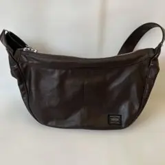 ポーター PORTER フリースタイル ショルダーバッグ 三日月 ブラウン