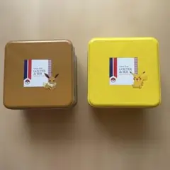 ガトーフェスタハラダ　缶（ピカチュウ・イーブイ）