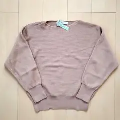 Tiara ティアラ　横リブ ドルマン ニット クリーニング済み