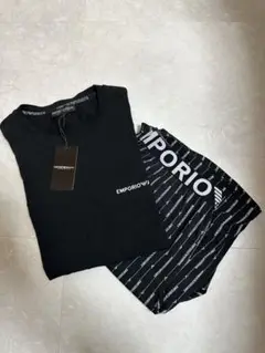 新品 エンポリオ アルマーニ ルームウェア セットアップ 上下セット Mサイズ