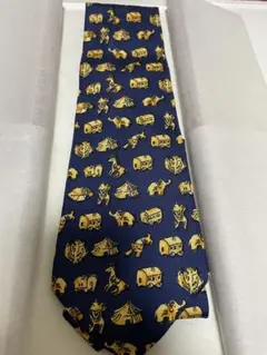 新品 未使用 Salvatore Ferragamo サーカスモチーフ ネクタイ