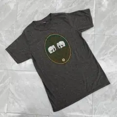 WINNER FASHION 象プリント クルーネック 半袖 Tシャツ グレー