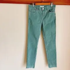 LOFT ロフト✨スキニーデニム グリーン