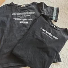ブラック Tシャツ 2枚セット