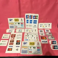 クレジットカード、交通系ICカード、デビットカード、電子マネーステッカーセット