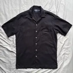 【90s】Ralph Lauren CHAUNCEY ブラック 開襟シャツ