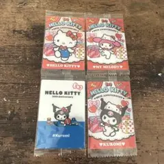 サンリオキャラクターズウェハース5 クロミマイメロディーハローキティ50周年4枚