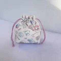 女の子　コップ袋　巾着