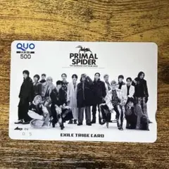 THE RAMPAGE PRIMAL SPIDER QUOカード 使用済み