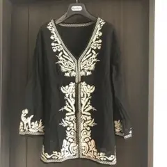 マイケル•コース☆Michael Kors☆ブラウス☆M☆紺色☆刺繍