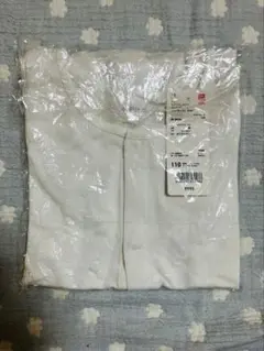 【UNIQLO 】半袖110 まえあき　エアリズムコットンブレンド　肌着