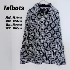 送料込❤Talbots 花柄長袖シャツ MP