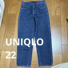 ユニクロ ストレートジーンズ 22