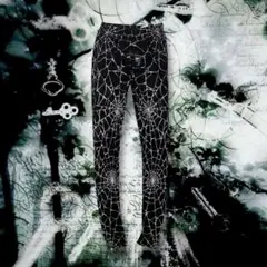 GHOST OF HARLEM ゴスパンク y2k 蜘蛛の巣柄 レギンス タイツ
